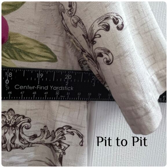 Marsh Landing Hawaiian Tropical Print Boxy Button Up Blouse Size Large - Picture 7 of 9